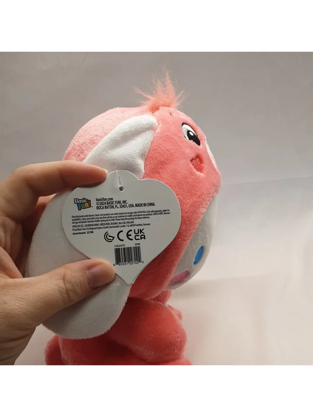 Hello Kitty and Friends - Care Bears Plush - 8 - Cinnamoroll as Love-A-Lot Bear
